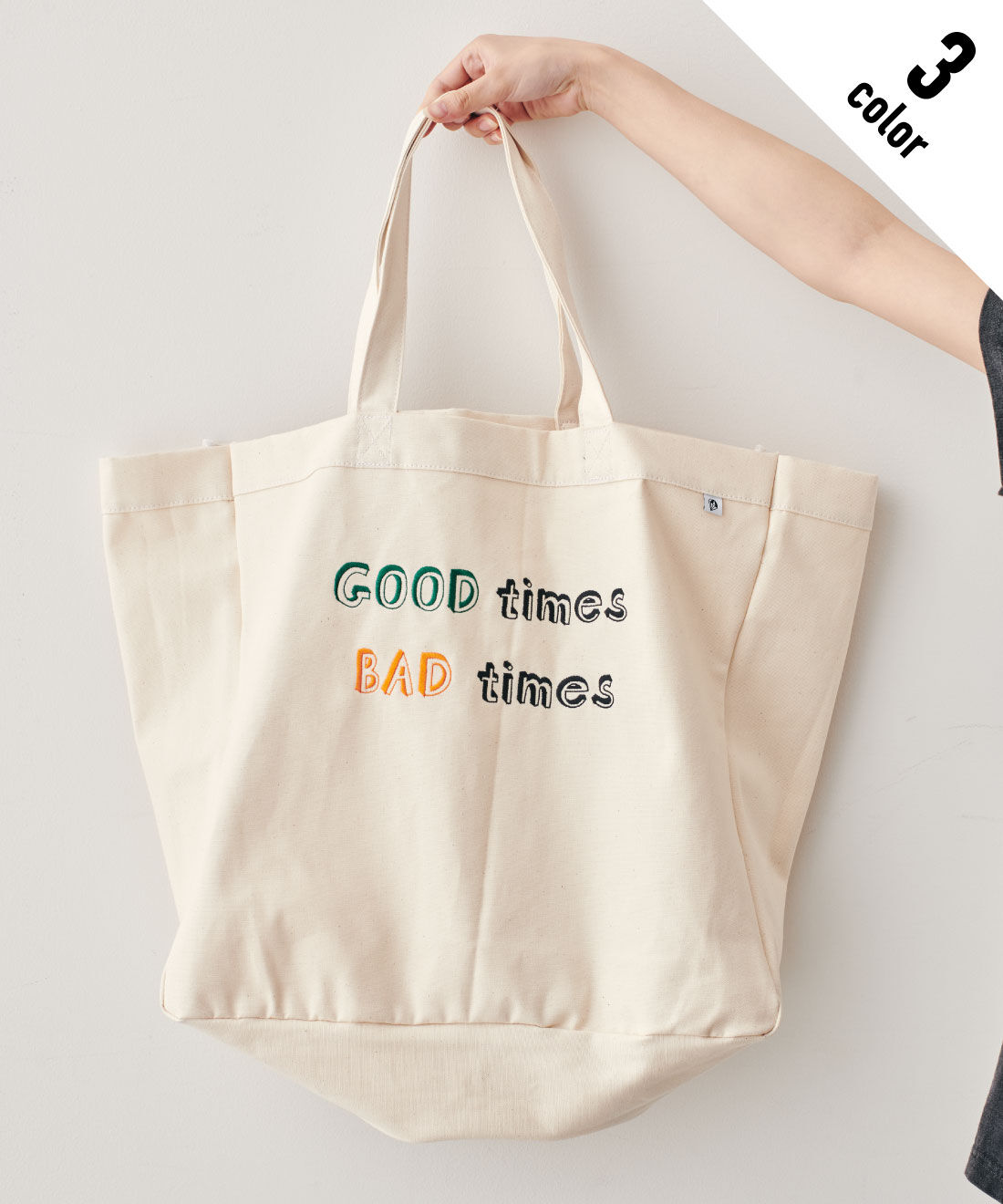 フェリシモファッションニュース|Drifter BIG MARKET TOTE【WEB LIMITED ITEMS】|3.GOOD TIMES BAD TIMES