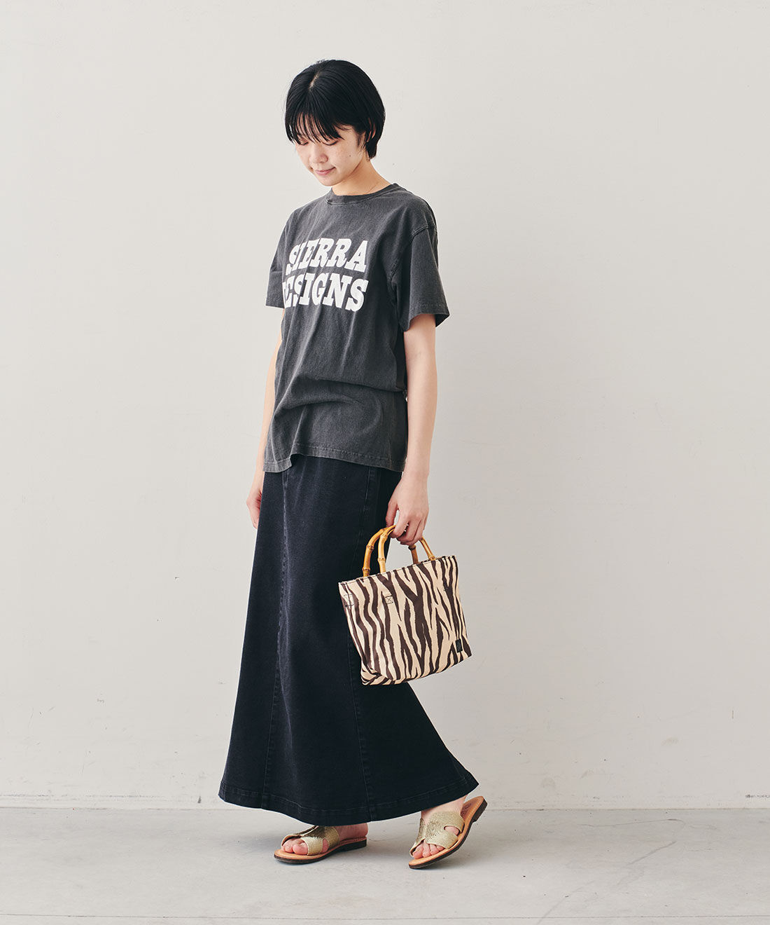 フェリシモファッションニュース|Drifter BAMBOO MINI TOTE【WEB LIMITED ITEMS】|モデル身長：163cm