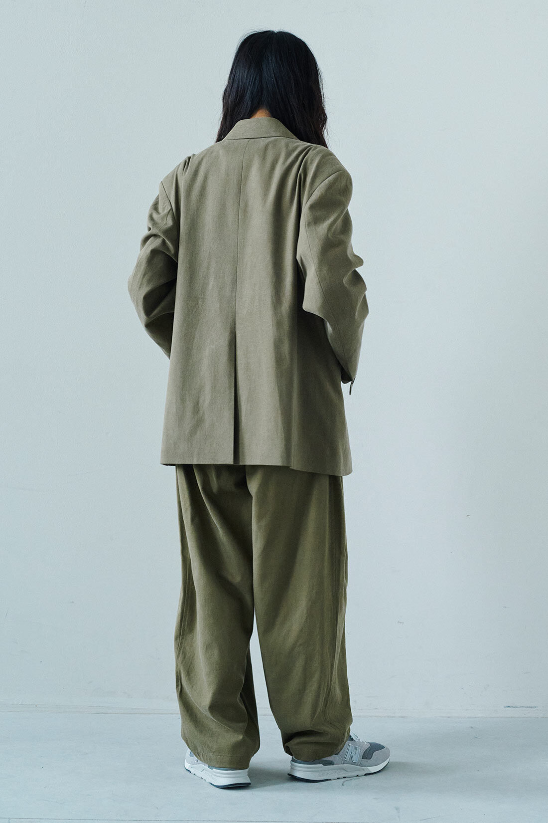 フェリシモファッションニュース|韓国セレクト OVERRICH オーバーサイズダブルジャケット【WEB LIMITED ITEMS】|モデル身長：163cm