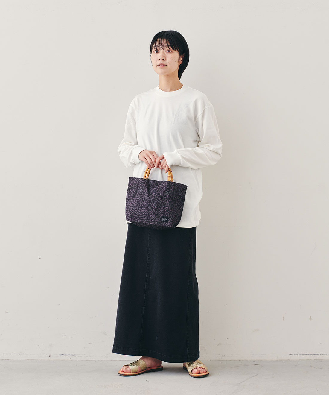 フェリシモファッションニュース|Drifter BAMBOO MINI TOTE【WEB LIMITED ITEMS】|モデル身長：163cm