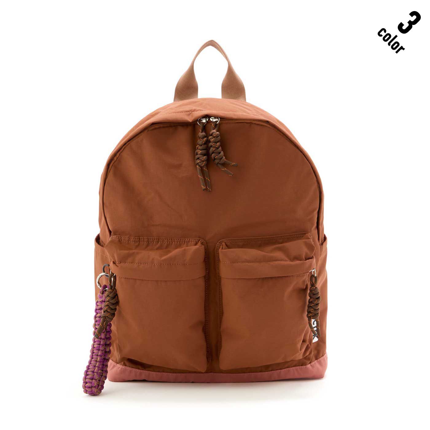 フェリシモ　新品　2-WAY　ショルダー＆リュック　ショルダーバッグ　リュック　レッド 驚きの2WAY仕様のおでかけミニリュック＆ショルダー｜FELISSIMO