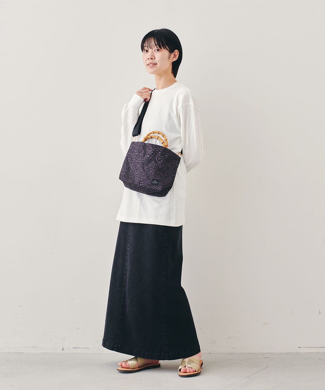 フェリシモファッションニュース|Drifter BAMBOO MINI TOTE【WEB LIMITED ITEMS】|モデル身長：163cm
