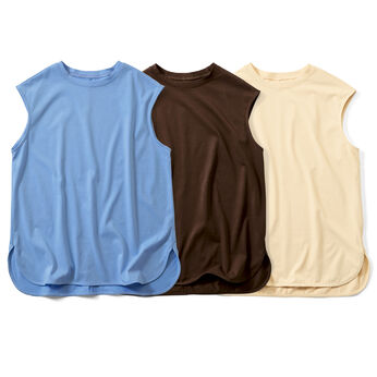 フェリシモファッションニュース | ラウンドヘムフレンチスリーブＴシャツ