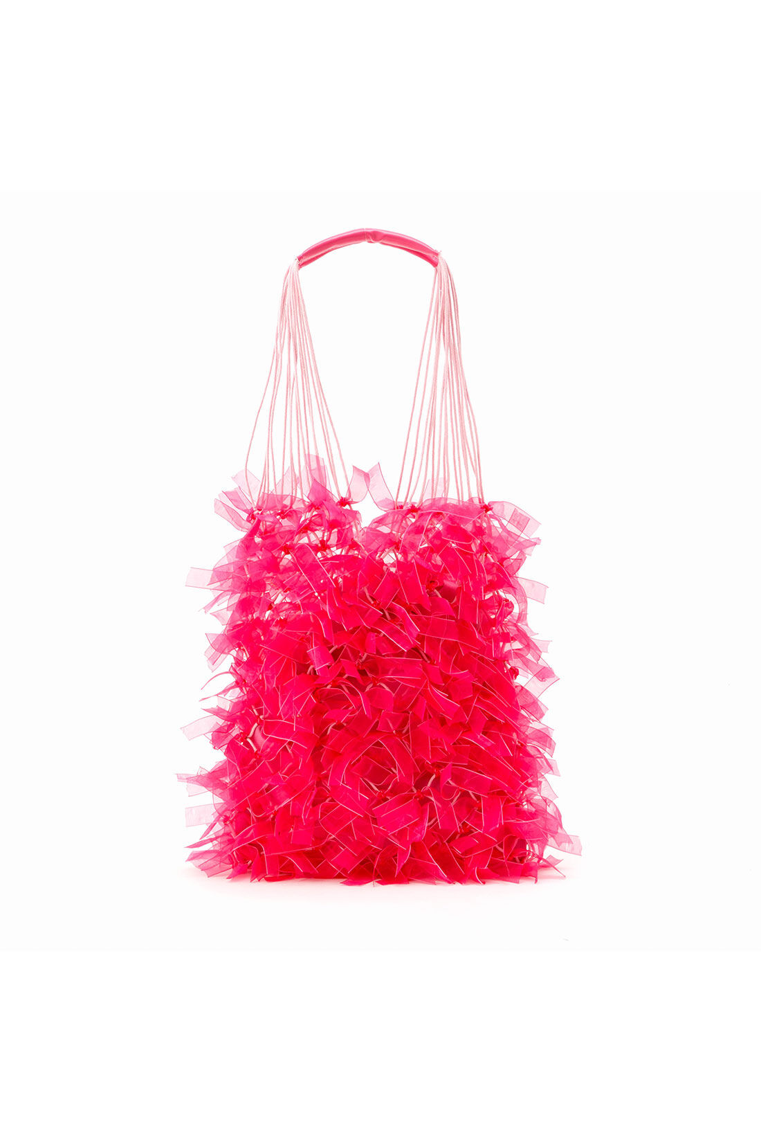 MEDE19F [メデ・ジュウキュウ]|CASSELINI　チュールリボンバッグ【WEB LIMITED ITEMS】|2.ピンク