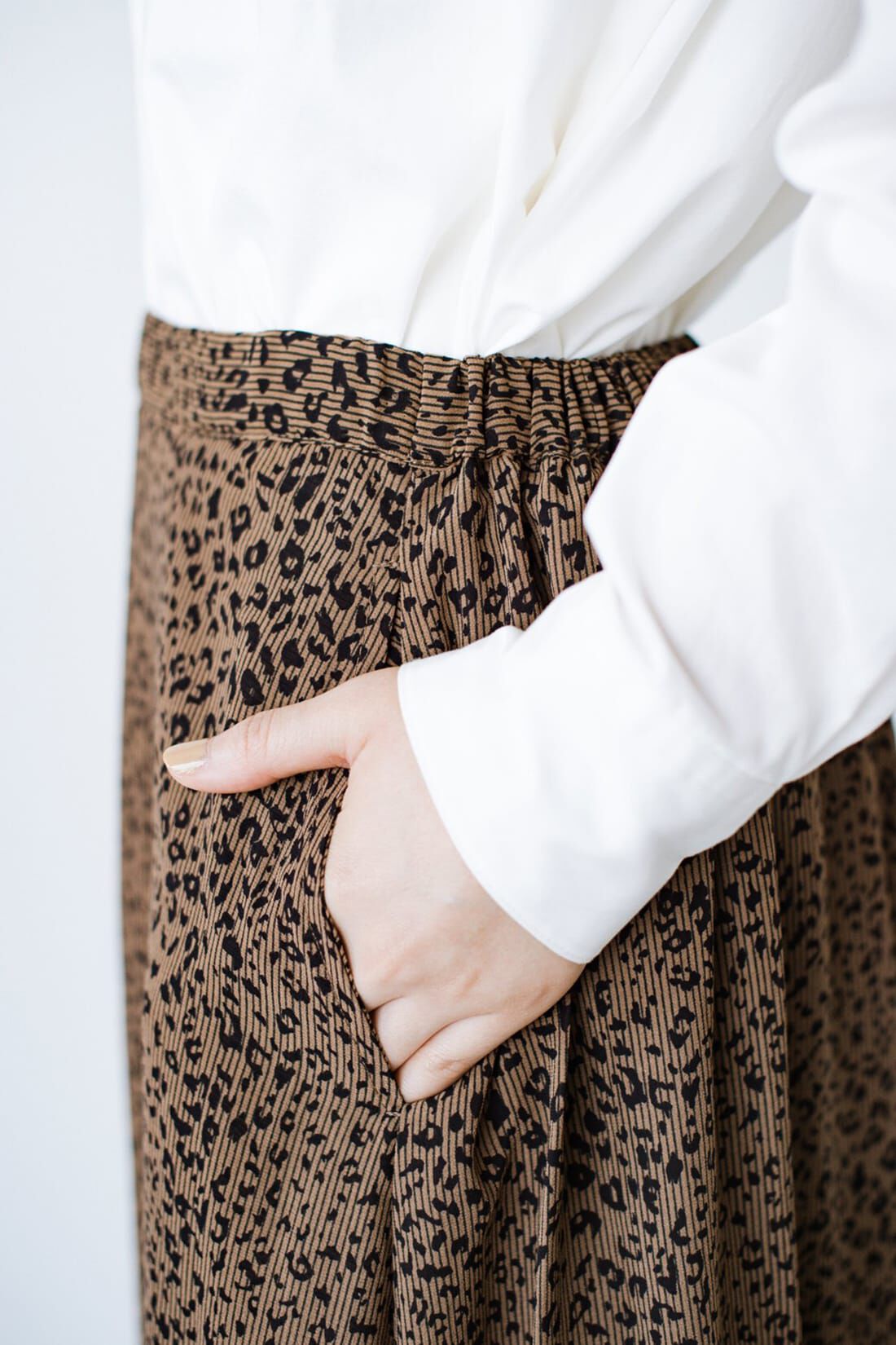 haco!［ハコ］|ｈｕｎｃｈ ジョーゼットロングスカート〈ブラウン系その他〉