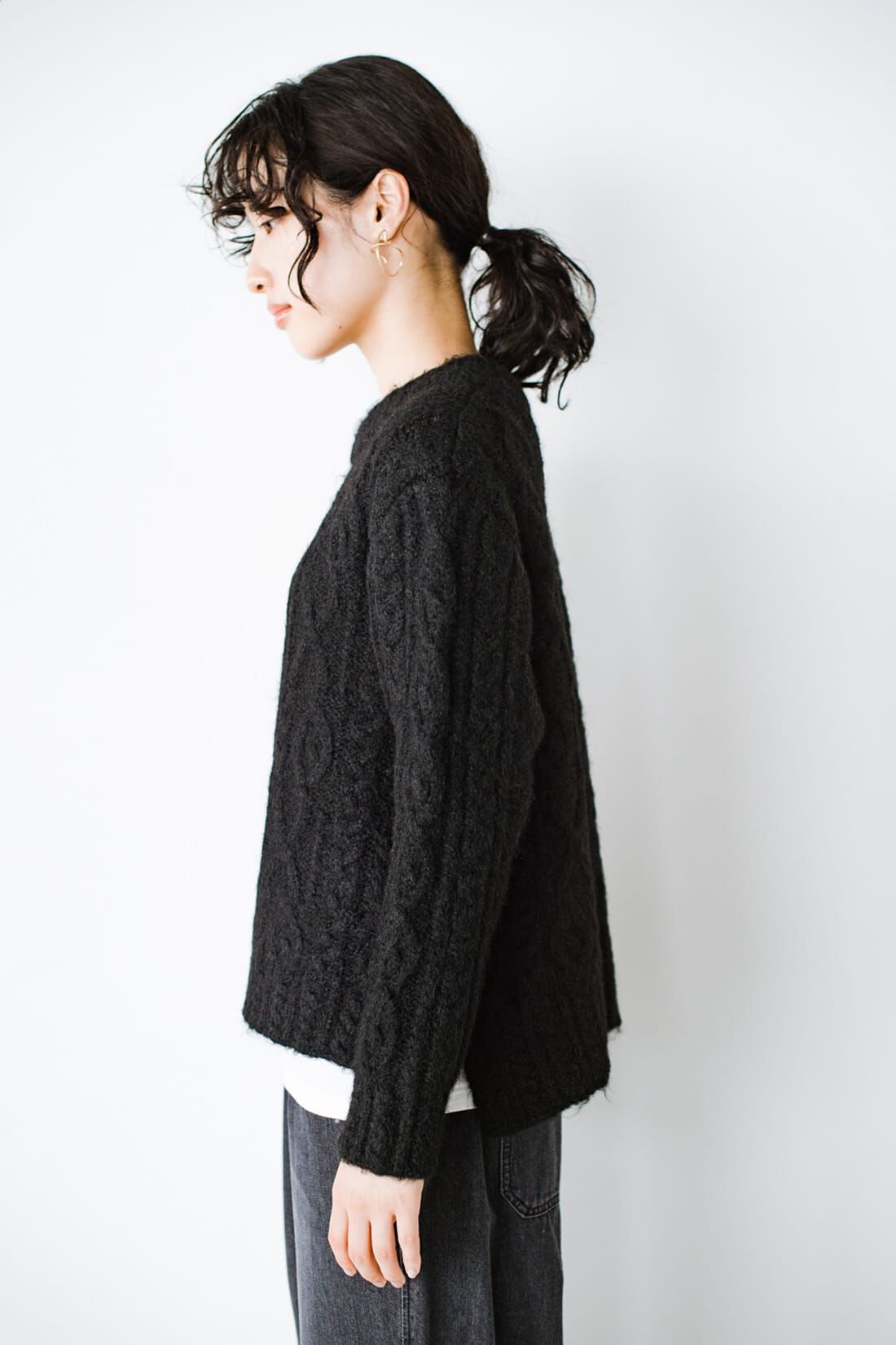 ＡＮＮＡ ＬＵＮＡ ケーブル柄プルオーバー