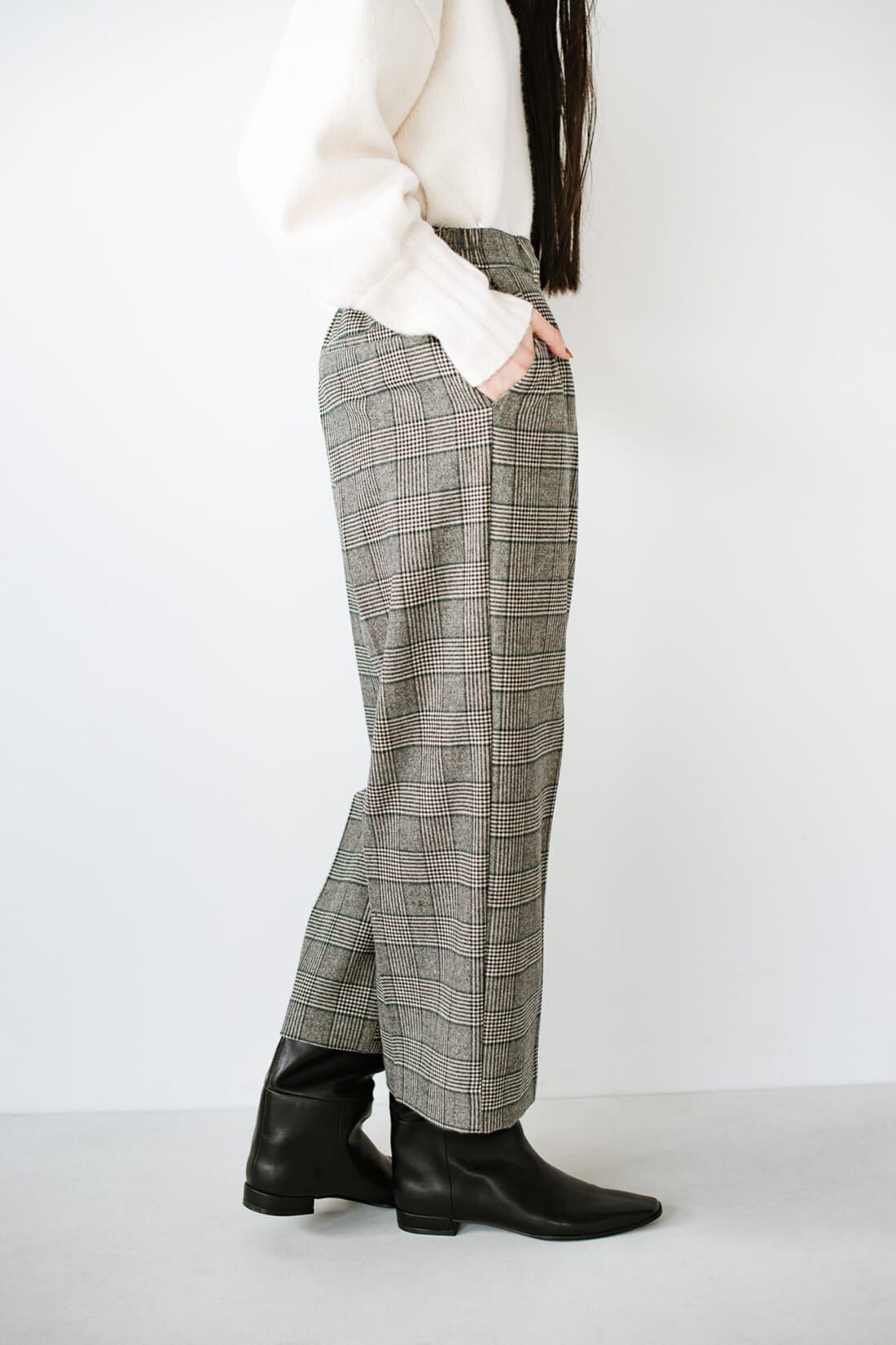 haco!［ハコ］|ＡＮＮＡ ＬＵＮＡ 先染め両面起毛ストレッチワイドパンツ