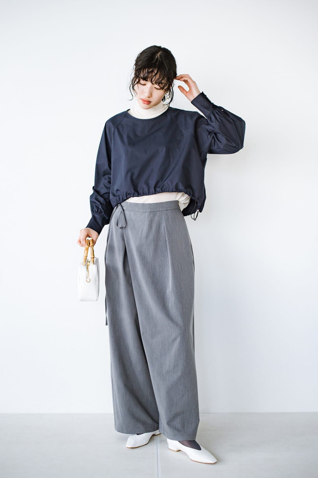 haco!|ｈａｃｏ！ 季節の変化を楽しむ「愛服」 手持ちの夏冬服と組み合わせ無限！総柄キャミワンピース＆すそ絞りトップスセット