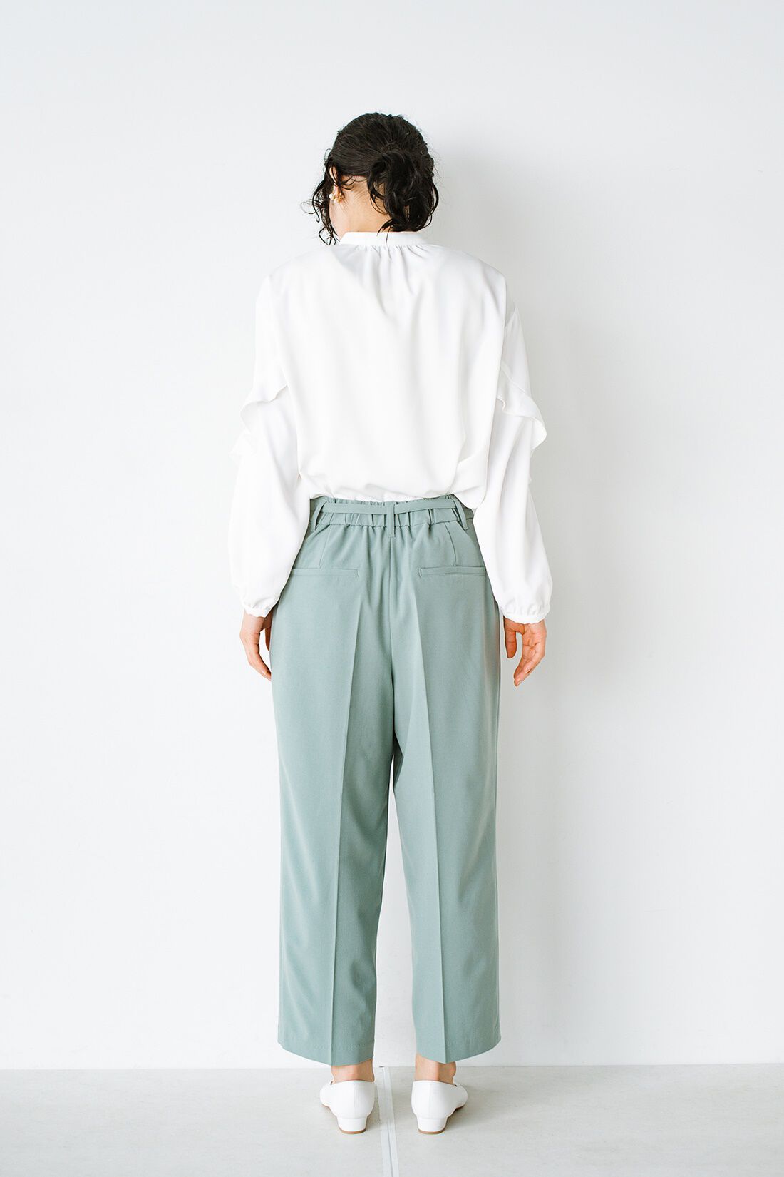 haco!［ハコ］|ANNA LUNA　強撚ストレッチベルト付バレルパンツ