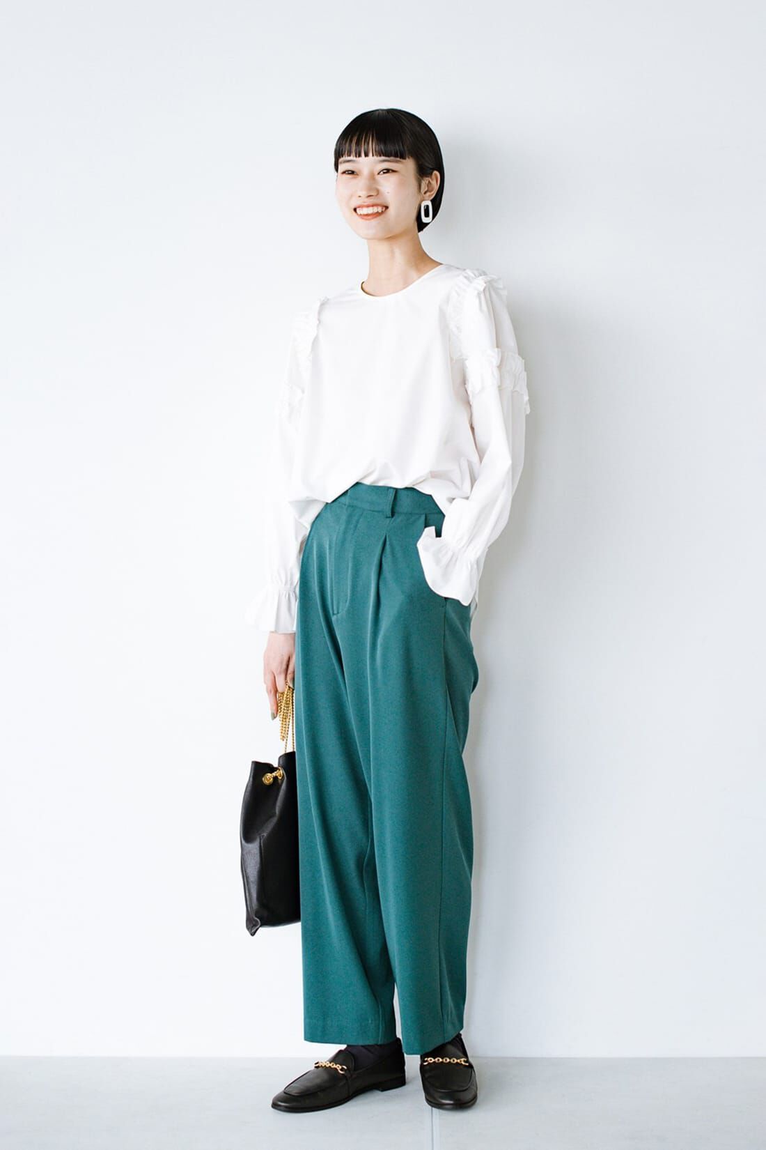 haco!［ハコ］|ｈａｃｏ！ 脚はすらっと見せつつ気分はルンっと高めてくれる Ｔシャツも映える楽ちんカラーパンツ ｂｙ ｗｈｏ ｍａｄｅ ｍｅ