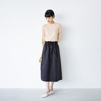 haco! | リブニットドッキングワンピース〈ネイビー〉