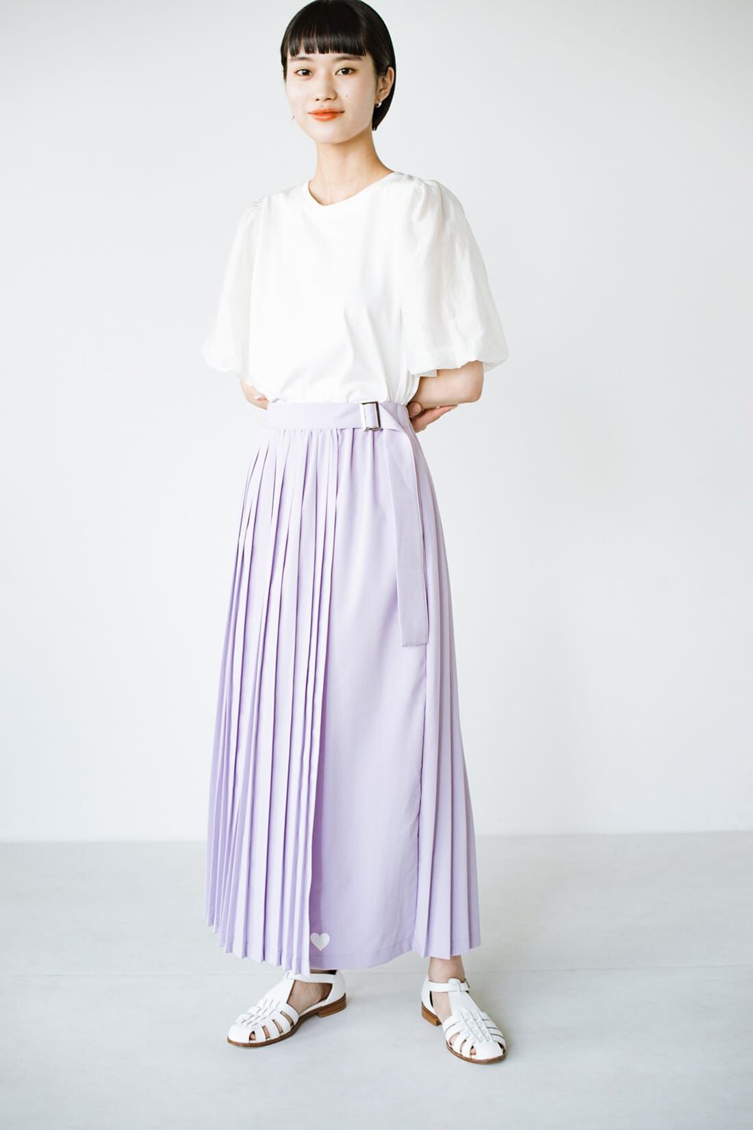 haco!［ハコ］|ｈａｃｏ！ ルンと一歩踏み出せる！動けばすそのハートがチラリとのぞく ラップ風スカート ｈａｃｏ！ ＦＡＣＴＯＲＹ ｗｉｔｈ ａｈ！