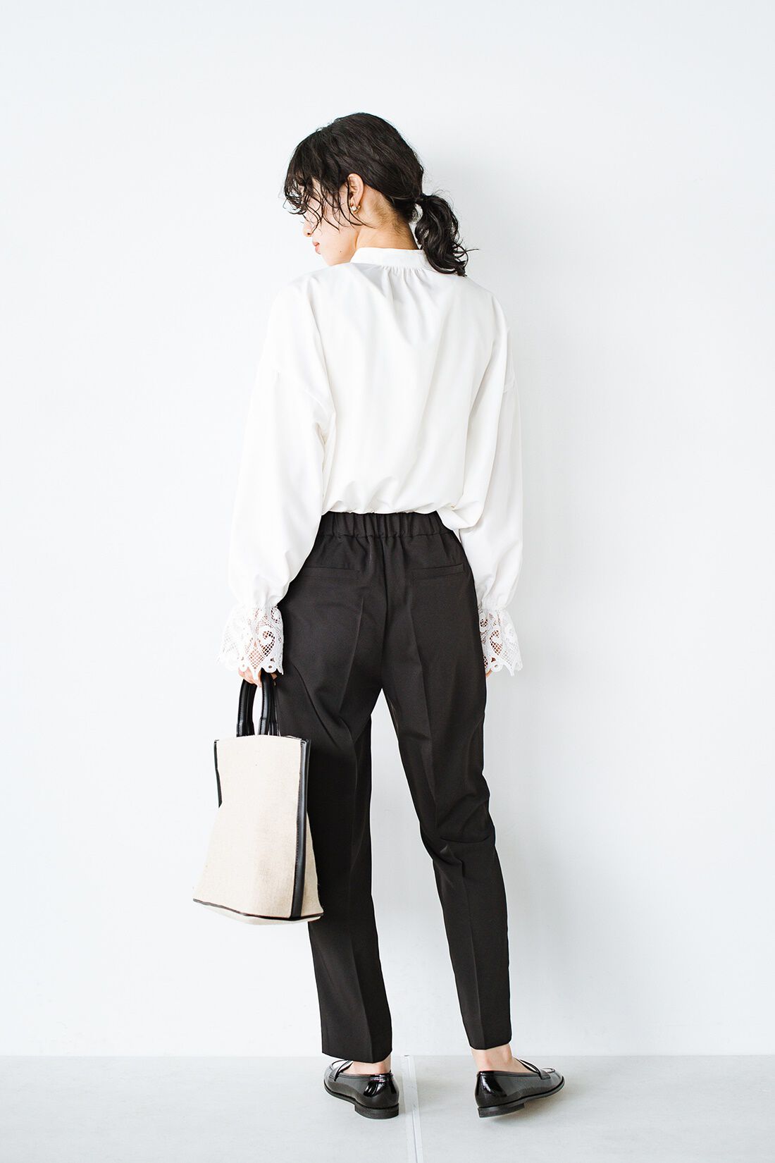 haco!|ANNA LUNA　ＥＰＵ強撚ツイルタックテーパードパンツ