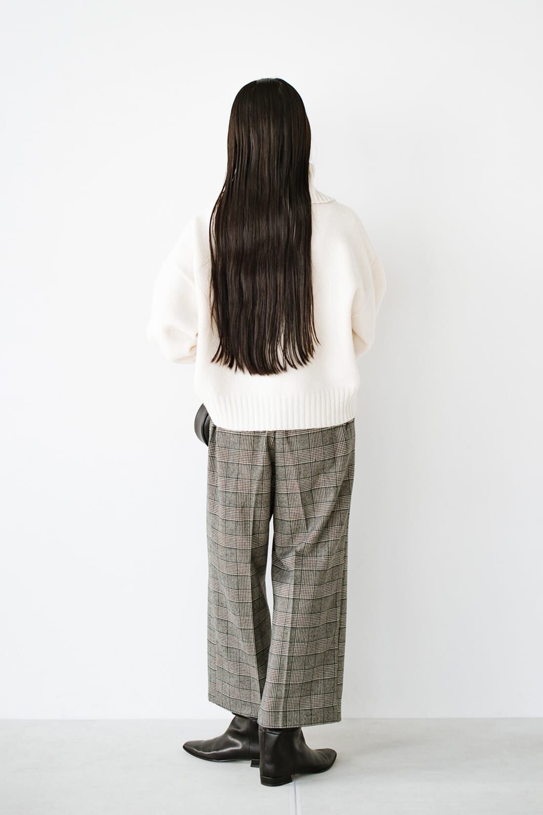 haco!|ＡＮＮＡ ＬＵＮＡ 先染め両面起毛ストレッチワイドパンツ