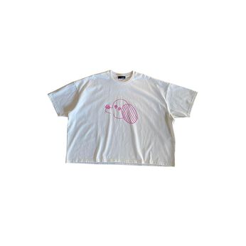 haco! | 手書きinuinu Tシャツ(キッズ)〈オフホワイト〉