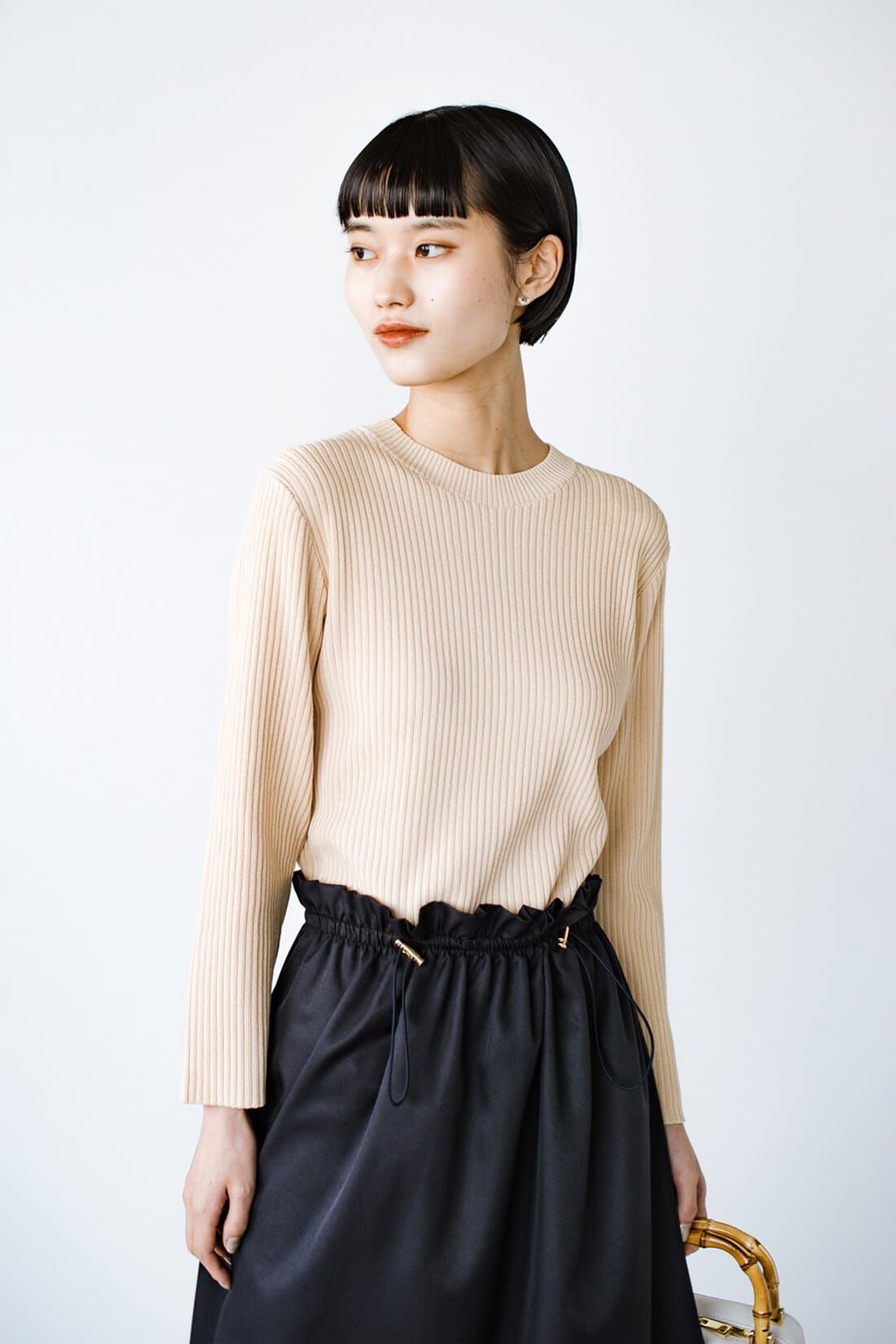 haco!［ハコ］|ＡＮＮＡ ＬＵＮＡ リブニットドッキングワンピース〈ネイビー〉