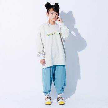 haco! | フラワートレーナー(キッズ)〈オートミール〉