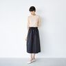 リブニットドッキングワンピース〈ネイビー〉