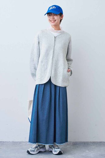 フェリシモギフトショップ | 大人の本格デニムスカート〈ＢＬ〉リブイン