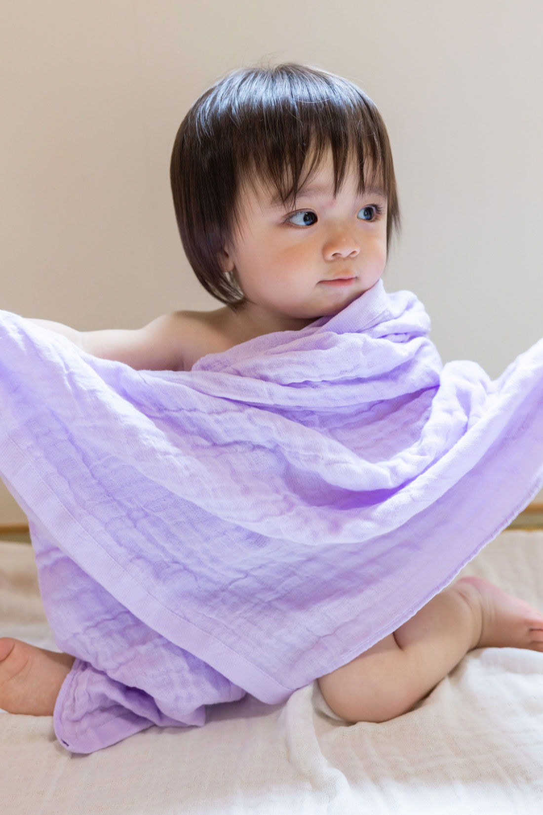 Mama select］おぼろタオル ベビー専用 おくるみタオル〈ベビー