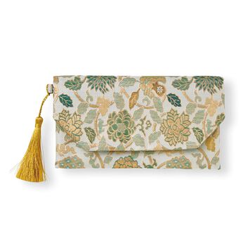フェリシモギフトショップ | ｅｌシルク糸遣京織〈Ｒ〉クラッチ長財布　蔦と花