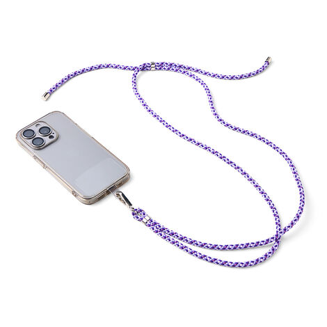 フェリシモギフトショップ | 叶結び京くみひもスマホストラップ〈紫〉