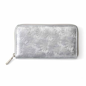 フェリシモギフトショップ | Ｌ＋艶めき本革長財布〈シルバーデイジー〉