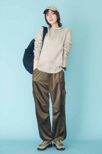 フェリシモギフトショップ | ヤク混素材の洗えるニット〈ＢＥ〉リブイン