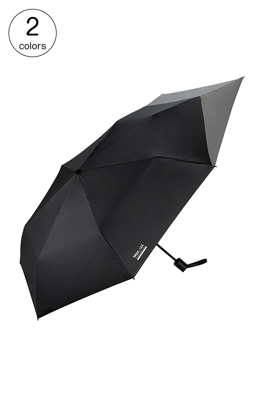 フェリシモギフトショップ|【WEB限定】バックパックガード折りたたみ晴雨兼用傘【シロップ．バスケット】|2.ブラック×グレー