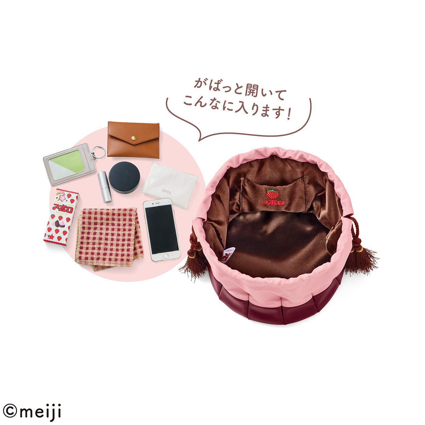 フェリシモギフトショップ|YOU＋MORE!　大人もときめくビッグなアポロのきんちゃくバッグ