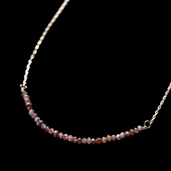フェリシモギフトショップ | ＬＸアバカスカットダイア１０金ネックレスブラウン