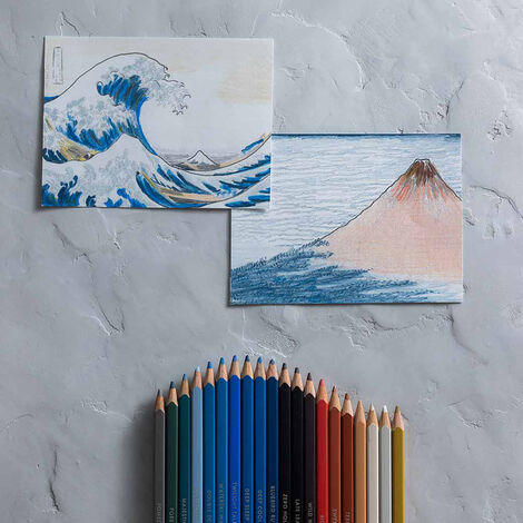 フェリシモギフトショップ | 葛飾北斎カラー HOKUSAI色えんぴつ【20/500 COLORED PENCILS】