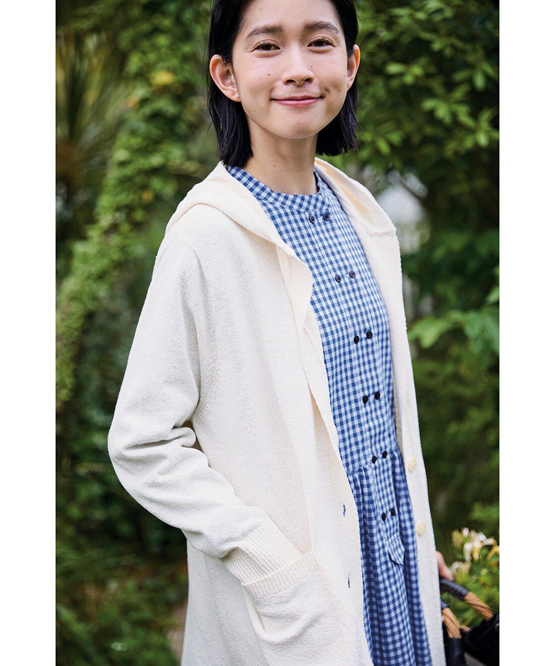 フェリシモギフトショップ|サニークラウズ　フードニットカーディガン〈レディース〉アイボリー