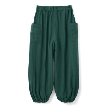 フェリシモギフトショップ | 裏表前後ろのないまるっとＷガーゼパンツグリーン