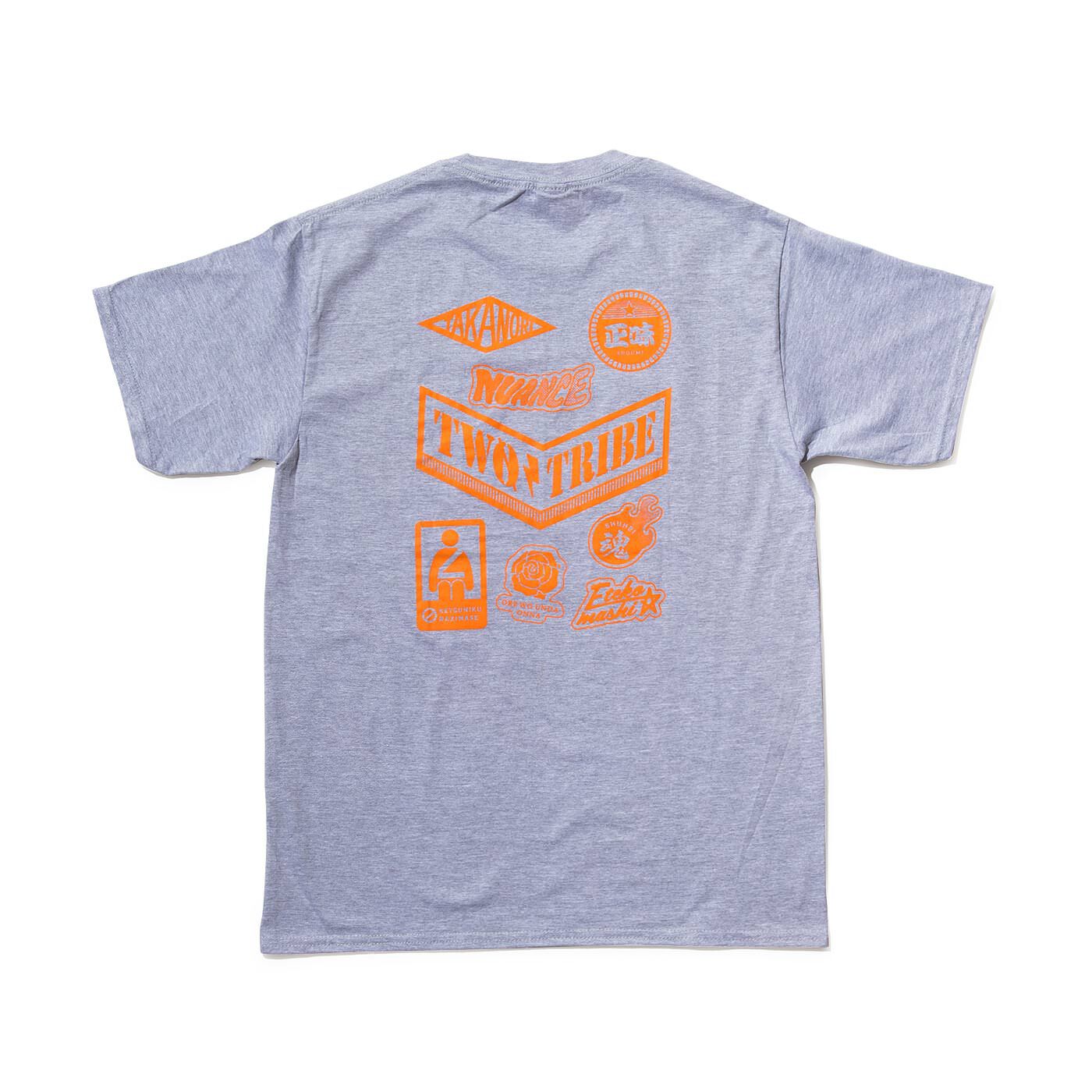 フェリシモギフトショップ|よしもとコラボ　おしゃれ着万歳Tシャツ〈ツートライブ〉|〈Back〉「ニュアンス」「正味」「えてこまし」「俺を生んだ女」など彼らといえばのワードが爆盛り！
