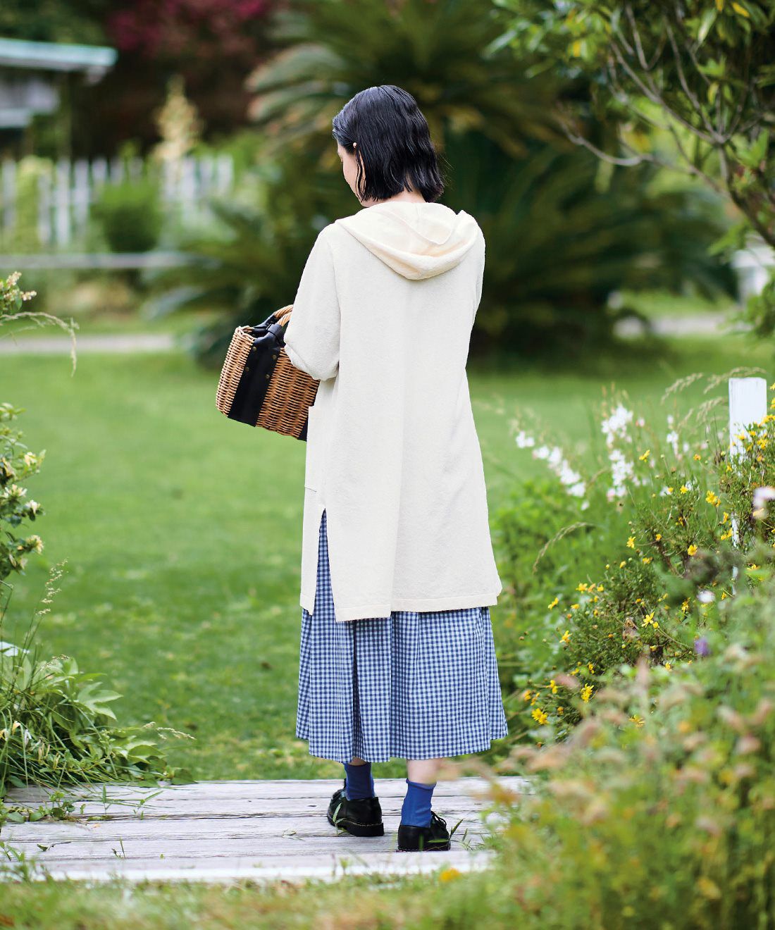 フェリシモギフトショップ|サニークラウズ　フードニットカーディガン〈レディース〉アイボリー