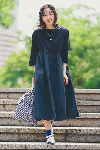  | 汗じみ軽減加工ワンピ〈ＮＶ〉リブイン
