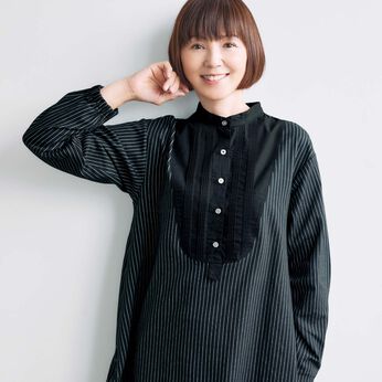 フェリシモギフトショップ | 大人の女史会×frauglattすっきりチュニック〈凛ブラック〉