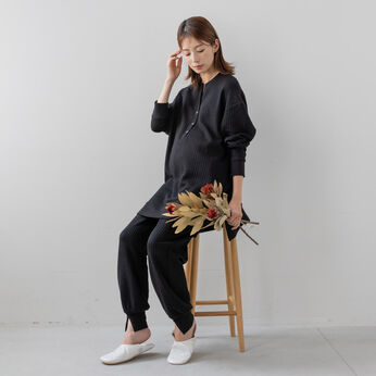 フェリシモギフトショップ | ＭａｍａキルティングルームウェアセットＢＫ