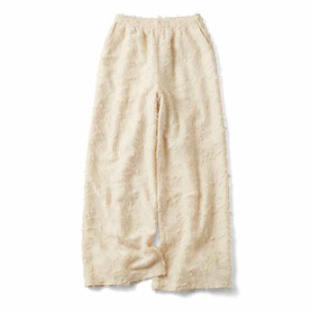 フェリシモギフトショップ | フリンジワイドパンツ〈ＩＶ〉リブイン