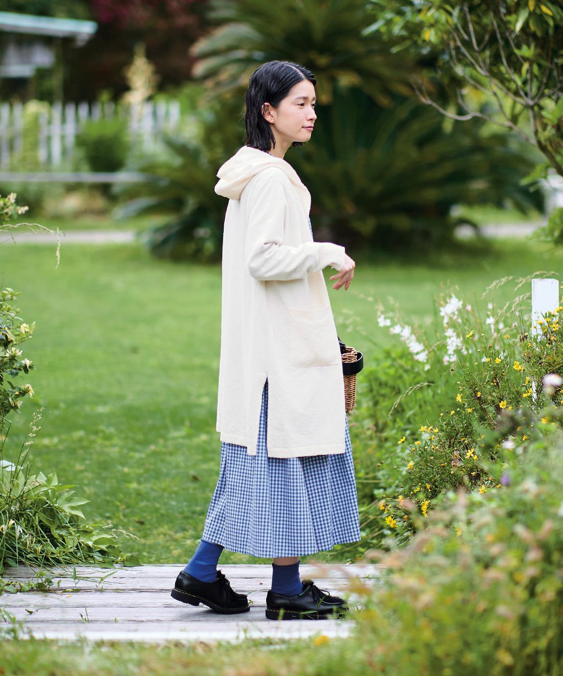 フェリシモギフトショップ|サニークラウズ　フードニットカーディガン〈レディース〉アイボリー