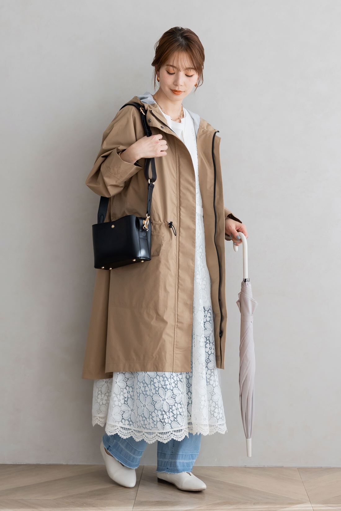 フェリシモギフトショップ|ninaru×フェリシモMama　抱っこひもと一緒に持てる　マザーズショルダーバッグ|太めのショルダーが今っぽい
