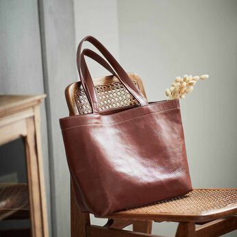フェリシモギフトショップ | 職人本革トートバッグ〈アンティークブラウン〉