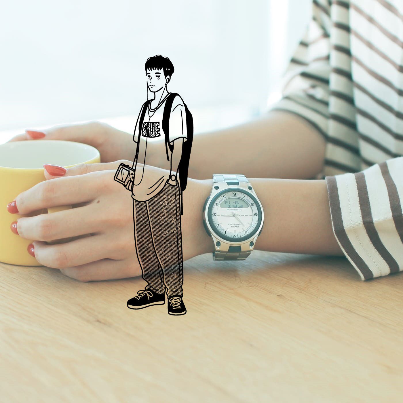 フェリシモギフトショップ|このごろ meets CASIO 推しカシ　カルチャーテックボーイ〈AW-80D-7AJH〉|約10年の長寿命バッテリーシステム搭載で安心感が続きます