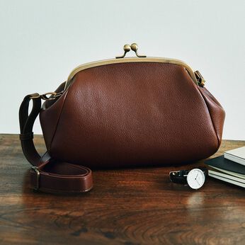 フェリシモギフトショップ | ＵＳＥＤｏ　車掌さんがま口ショルダー茶