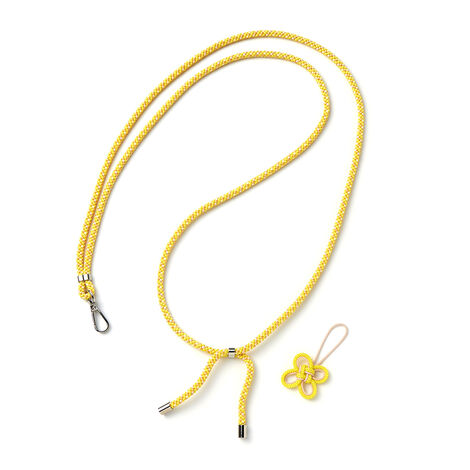 フェリシモギフトショップ | 叶結び京くみひもスマホストラップ〈黄〉