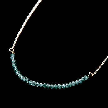 フェリシモギフトショップ | ＬＸアバカスカットダイア１０金ネックレスグリーン