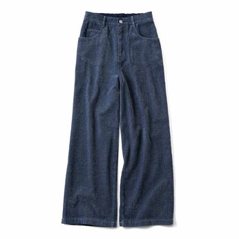 フェリシモギフトショップ | シェニールデニムパンツ〈ＩＮ〉リブイン
