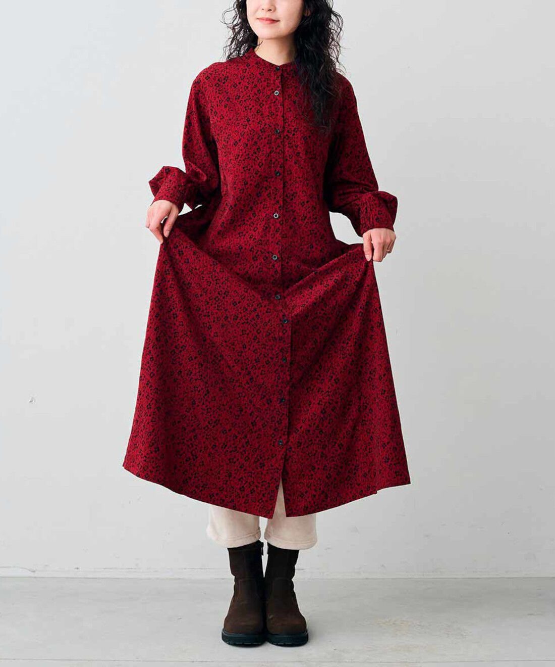 フェリシモギフトショップ|リブ　イン　コンフォート　こっそり仕込んでしあわせ！両面ライトボアの帯電防止ペチコートパンツ〈ベージュ〉