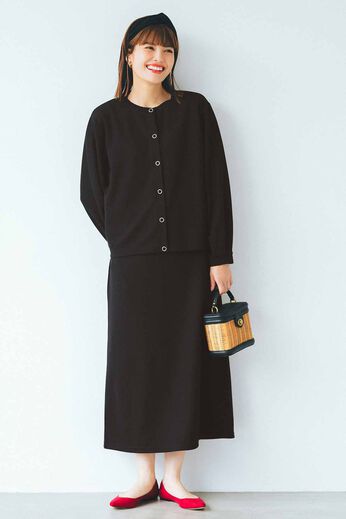  | カットソーカーデ＆ワンピＳＢＫリブイン